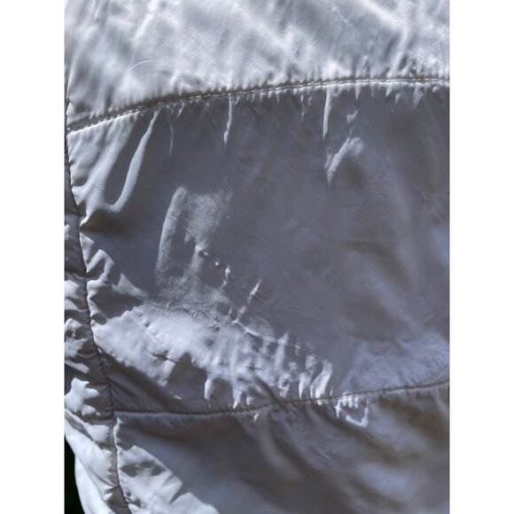 Kansas Jayhawks Colosseum Womens Puffer Vest S Blue & White 100% Polyester - Picture 4 of 10